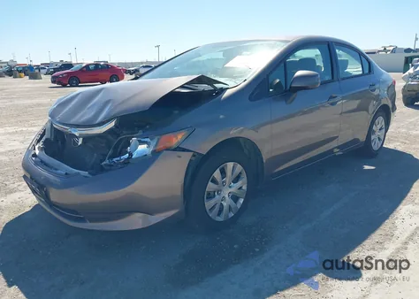 2012 Honda Civic Lx from USA, damaged, VIN 2HGFB2F59CH561673